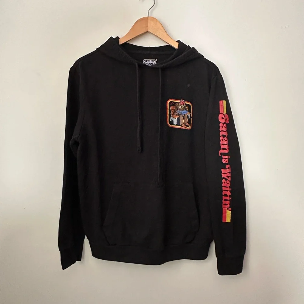 Black Graphic Hoodie - Picture 1 of 4